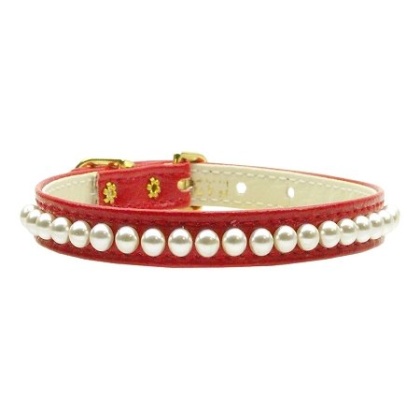 3/8" Pearl Collar Red 10