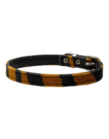 3/8" Plain Animal Print Collar Tiger 10