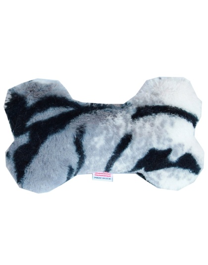 6" Plush Bone Dog Toy Siberian Tiger