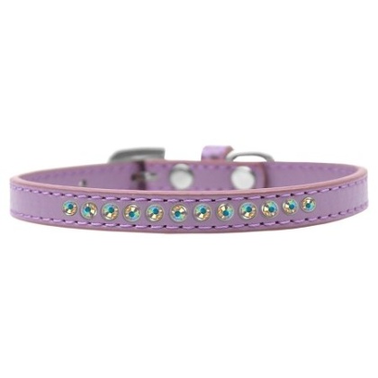 AB Crystal Size 10 Lavender Puppy Collar