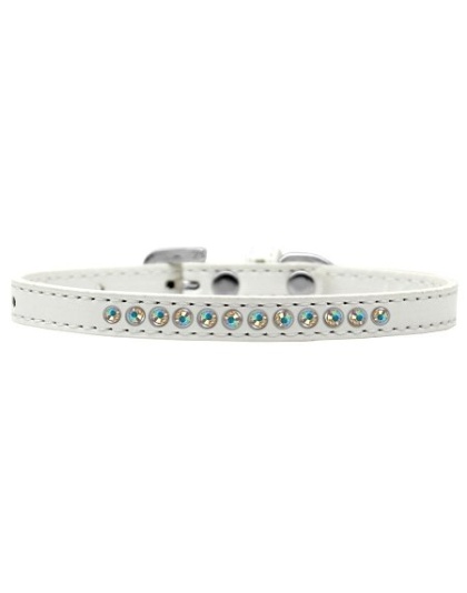 AB Crystal Size 10 White Puppy Collar