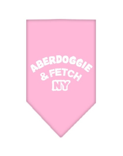 Aberdoggie NY Screen Print Bandana Light Pink Large