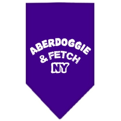 Aberdoggie NY Screen Print Bandana Purple Large