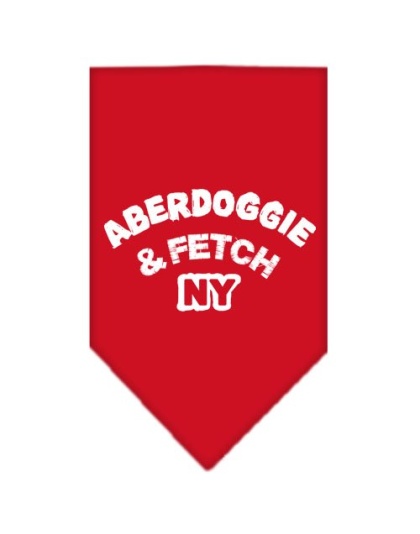 Aberdoggie NY Screen Print Bandana Red Large