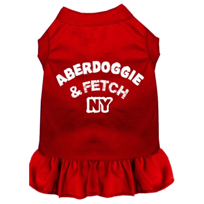 Aberdoggie NY Screen Print Dress Red 4X (22)