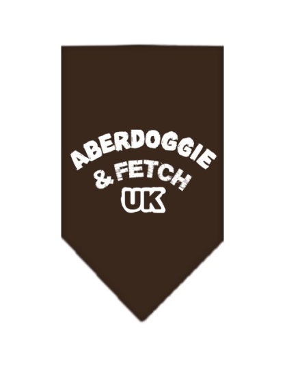 Aberdoggie UK Screen Print Bandana Cocoa Large