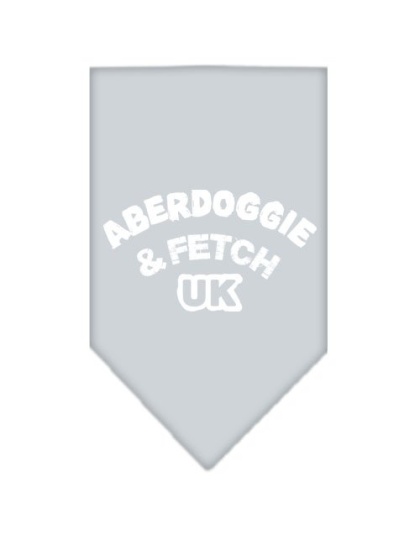 Aberdoggie UK Screen Print Bandana Grey Large