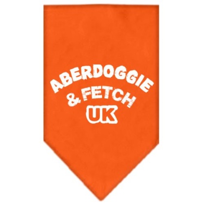 Aberdoggie UK Screen Print Bandana Orange Large