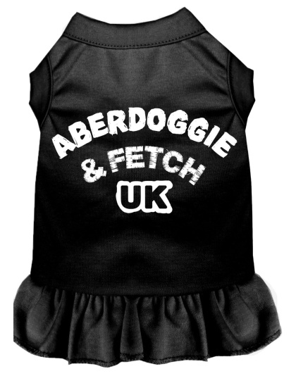 Aberdoggie UK Screen Print Dress Black 4X (22)