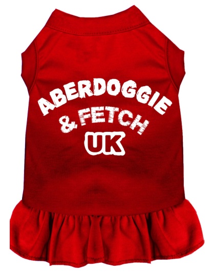 Aberdoggie UK Screen Print Dress Red 4X (22)