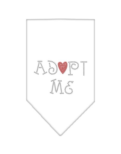 Adopt Me Rhinestone Bandana White Large