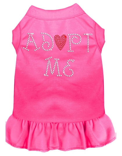 Adopt Me Rhinestone Dress Bright Pink 4X