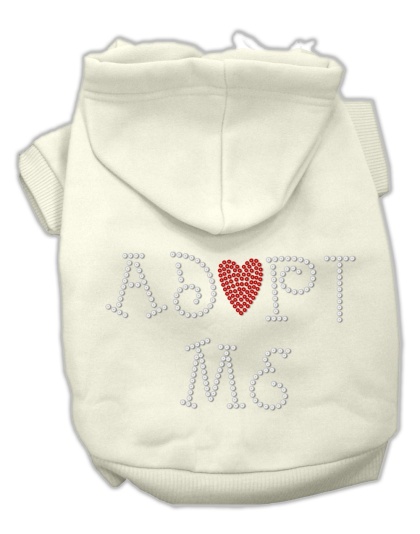 Adopt Me Rhinestone Hoodie Cream L