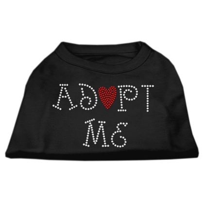 Adopt Me Rhinestone Shirt Black L