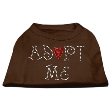 Adopt Me Rhinestone Shirt Brown Lg