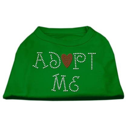 Adopt Me Rhinestone Shirt Emerald Green Lg