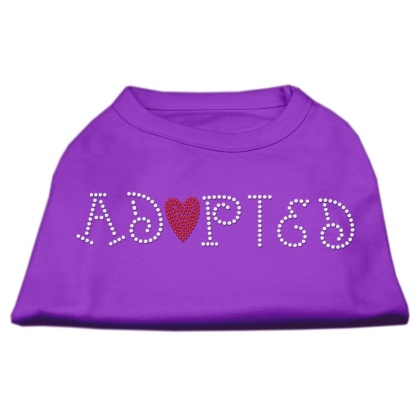 Adopted Rhinestone Shirt Purple L