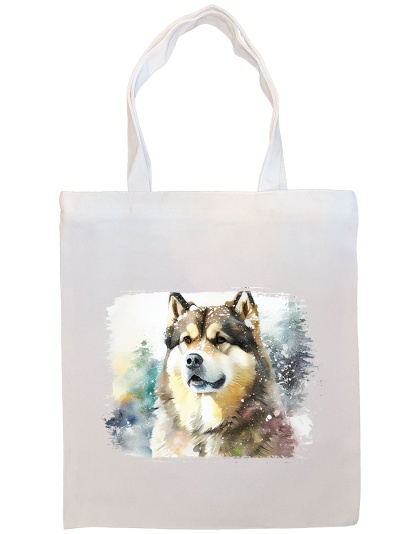 Alaskan Malamute Canvas Tote Bag Style1