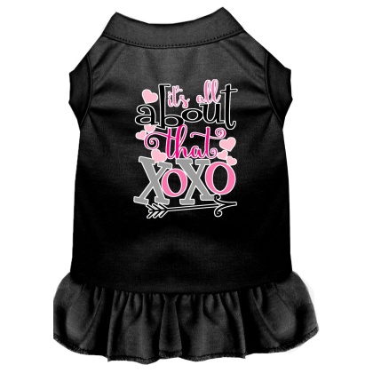 All about the XOXO Screen Print Dog Dress Black 4X