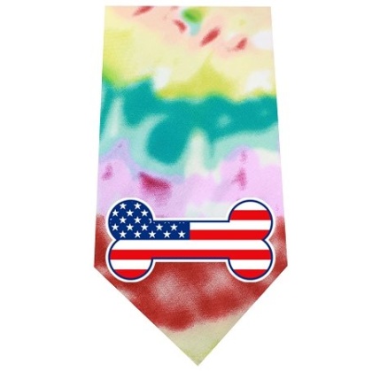 America Bone Flag Screen Print Bandana Tie Dye