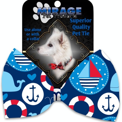 Anchors Away Pet Bow Tie