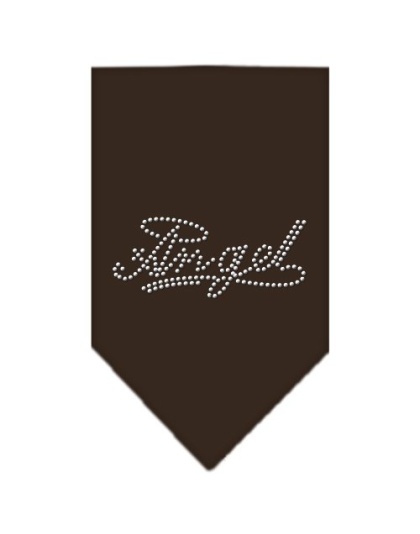 Angel Rhinestone Bandana Cocoa Large