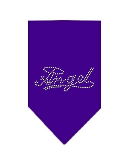 Angel Rhinestone Bandana Purple Large