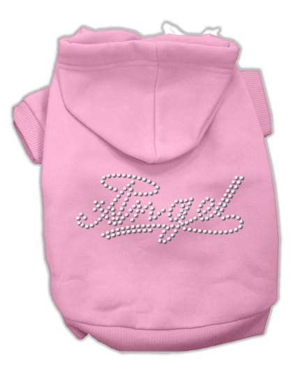 Angel Rhinestud Hoodie Pink L