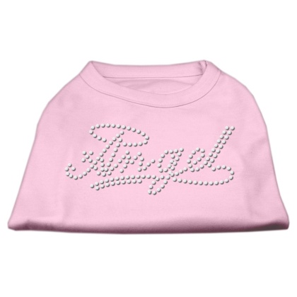 Angel Rhinestud Shirt Light Pink L