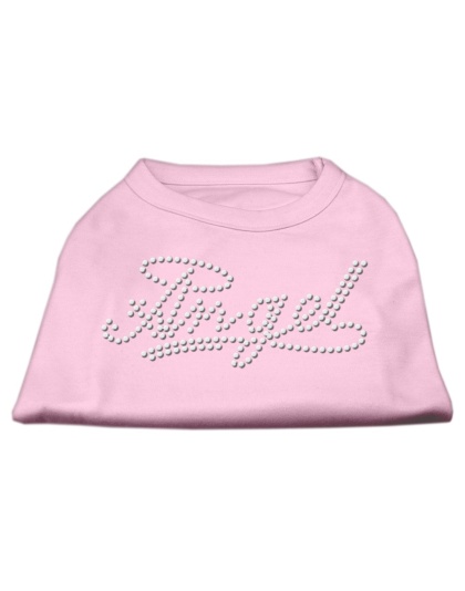 Angel Rhinestud Shirt Light Pink L