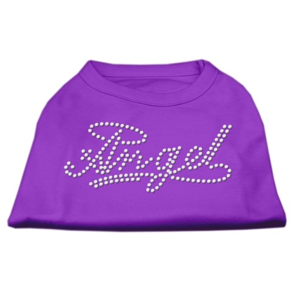 Angel Rhinestud Shirt Purple L