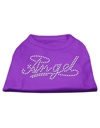 Angel Rhinestud Shirt Purple L