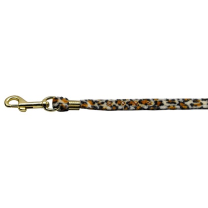 Animal Print Leash Jaguar 3/8 Jwl Leash