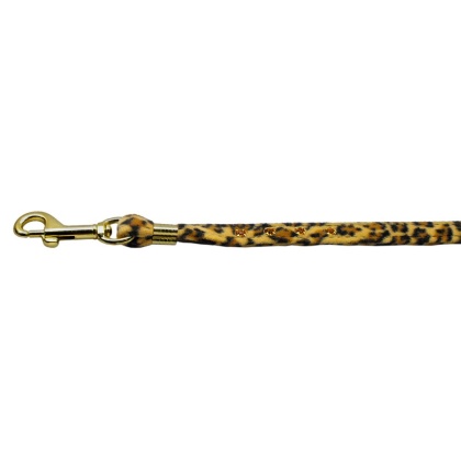 Animal Print Leash Leopard 3/8 Jwl Leash