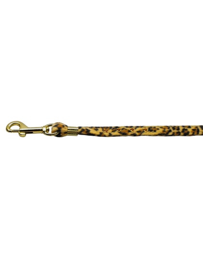 Animal Print Leash Leopard 3/8 Jwl Leash