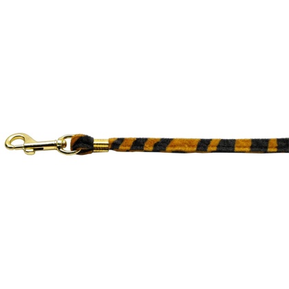 Animal Print Leash Tiger 3/8 Plain Leash