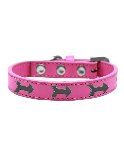 Arrows Widget Dog Collar Bright Pink Size 10