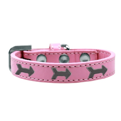 Arrows Widget Dog Collar Light Pink Size 10