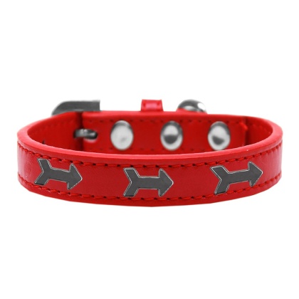 Arrows Widget Dog Collar Red Size 10