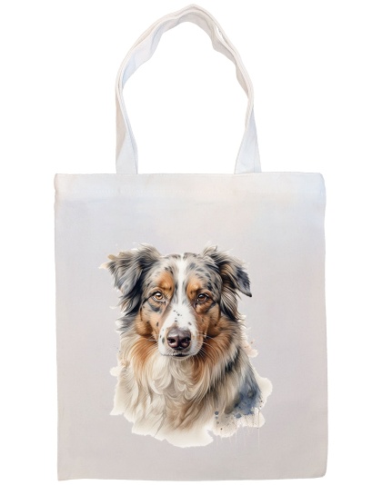 Australian Shepherd Canvas Tote Bag Style1