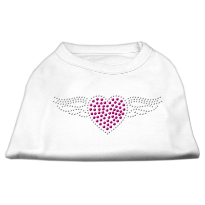 Aviator Rhinestone Shirt White L