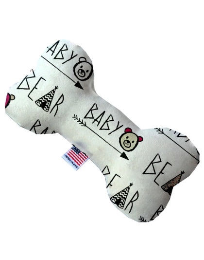 Baby Bear 10 Inch Canvas Bone Dog Toy