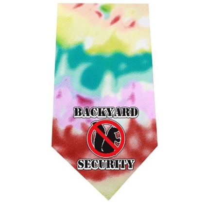 Back Yard Security Screen Print Bandana Tie Dye