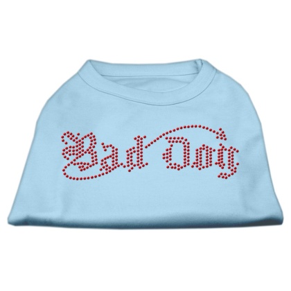 Bad Dog Rhinestone Shirts Baby Blue L