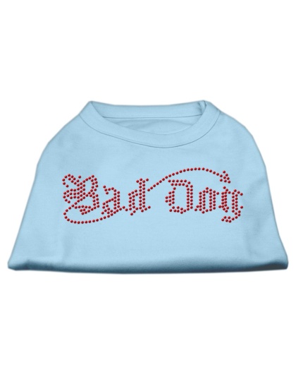 Bad Dog Rhinestone Shirts Baby Blue L