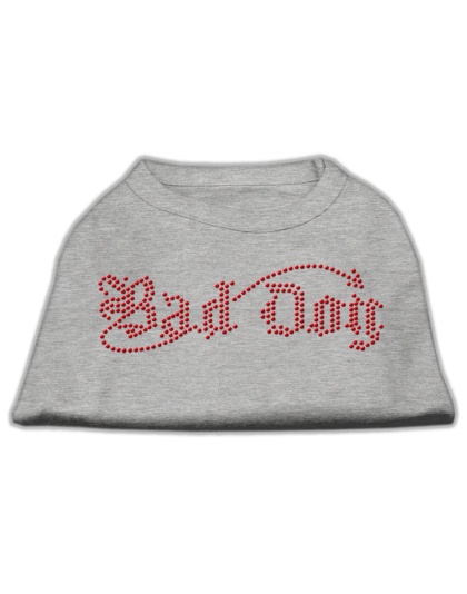 Bad Dog Rhinestone Shirts Grey L