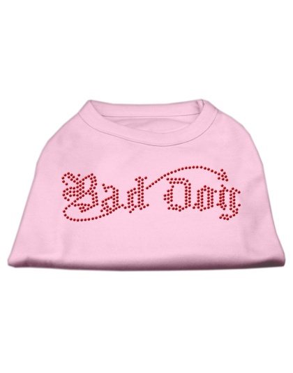 Bad Dog Rhinestone Shirts Light Pink L