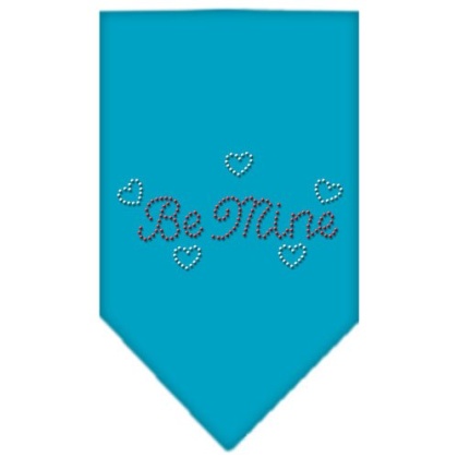 Be Mine Rhinestone Bandana Turquoise Large