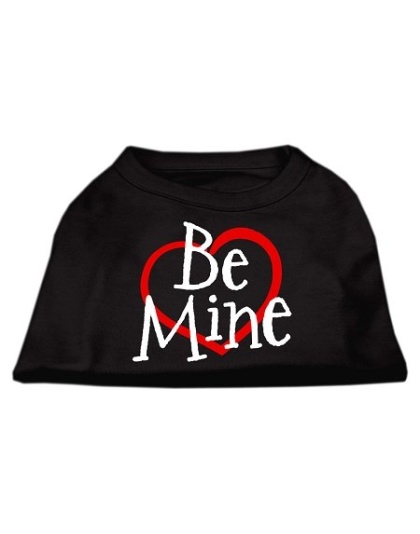 Be Mine Screen Print Shirt Black Lg