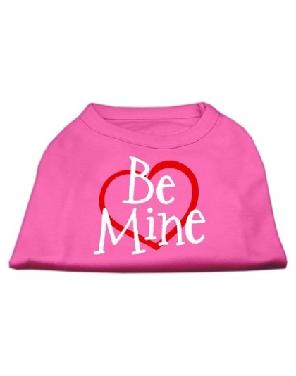 Be Mine Screen Print Shirt Bright Pink Lg